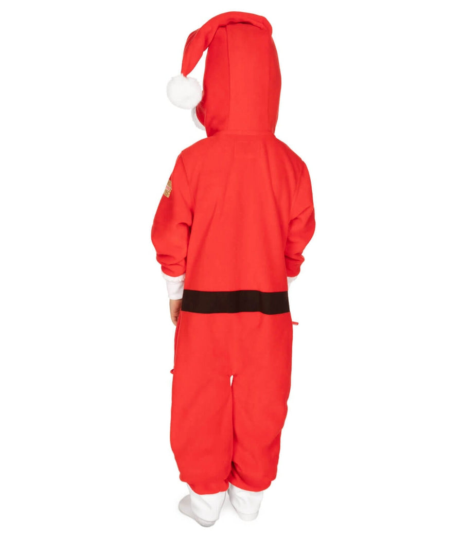 Girl's Santa Jumpsuit With Fur