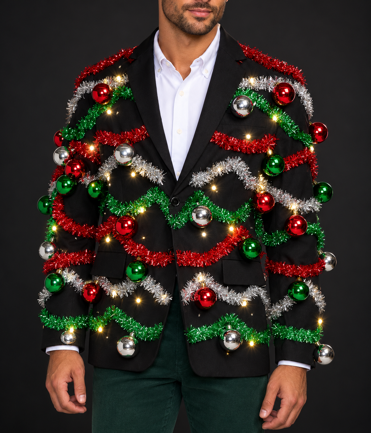 Men's Midnight Garland Light Up Blazer