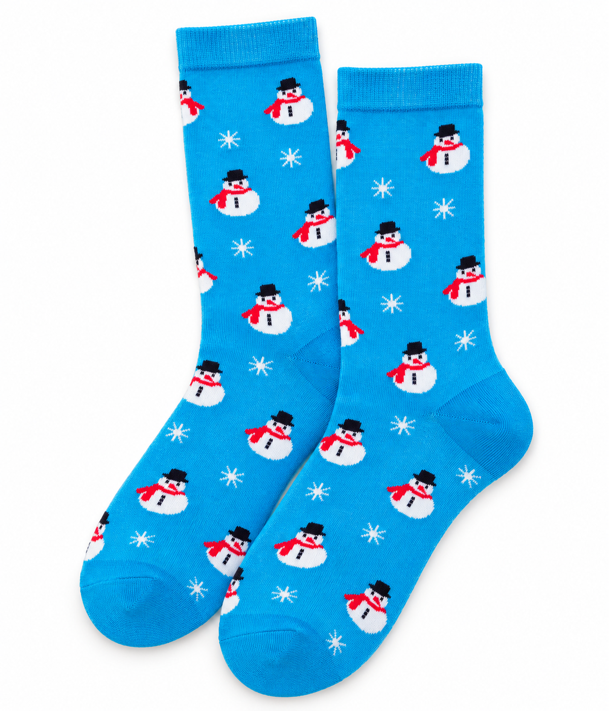 Women's Snowman Crew Socks (Fits Sizes 6-11W)