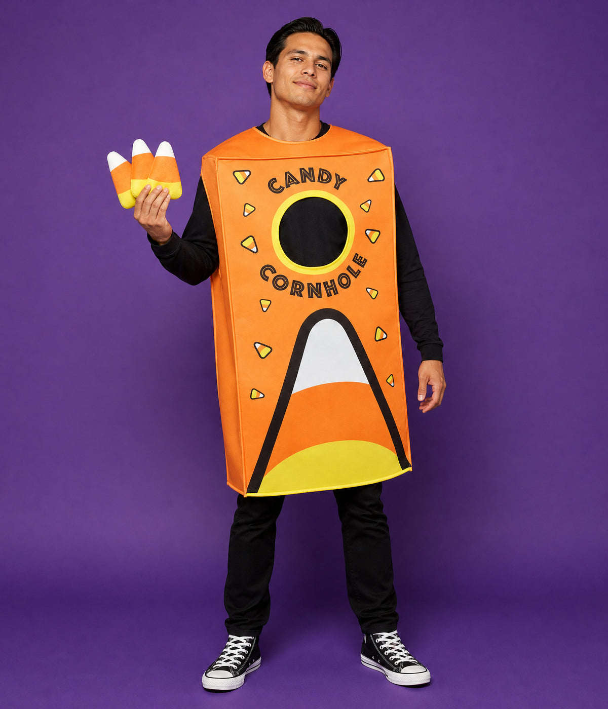 Men's Candy Corn Cornhole Game Costume