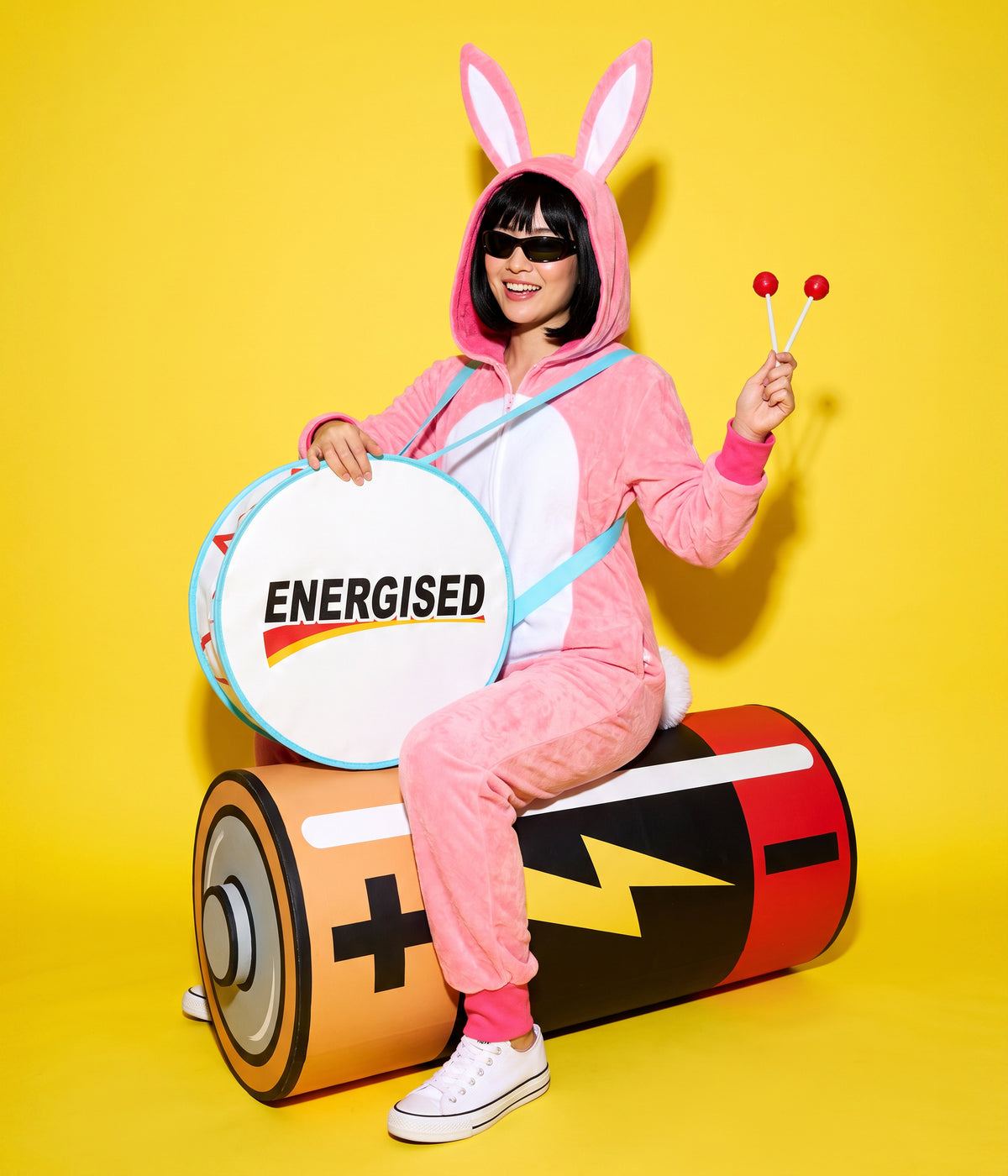 Women's Energetic Bunny Costume Image 2
