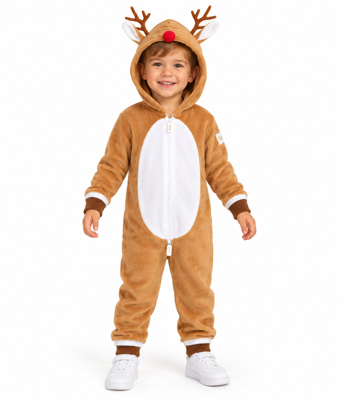 Toddler Boy's Rudolph Jumpsuit Primary Image