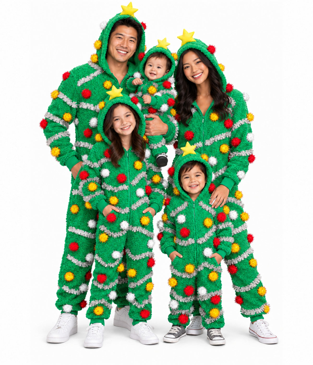 Matching Oh Christmas Tree Family Jumpsuits