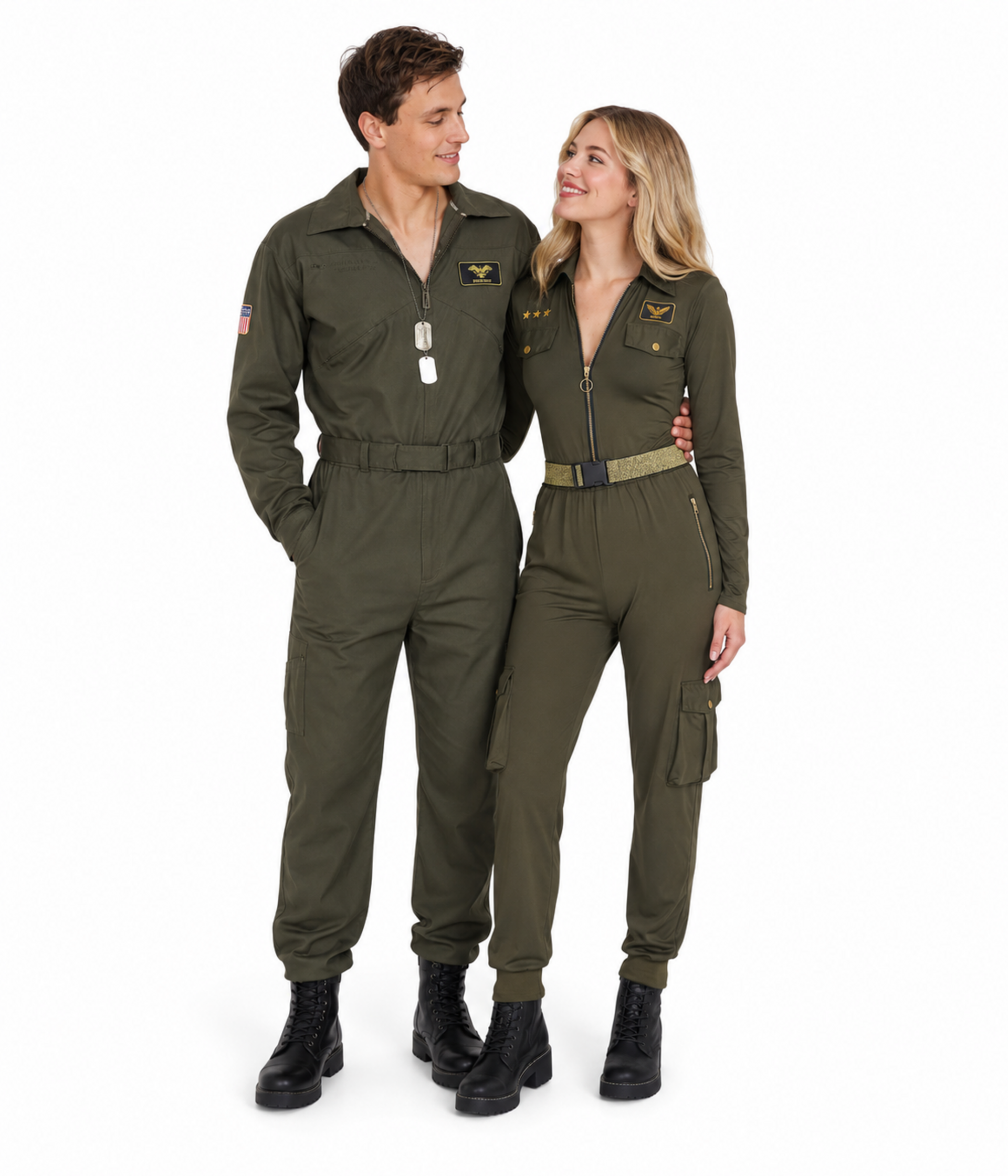 Matching Pilot Couples Costumes