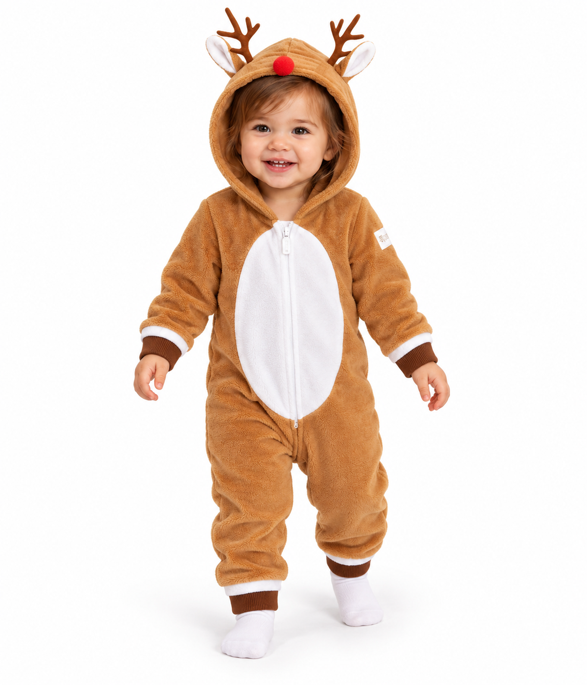 Baby Girl's Rudolph Jumpsuit Primary Image
