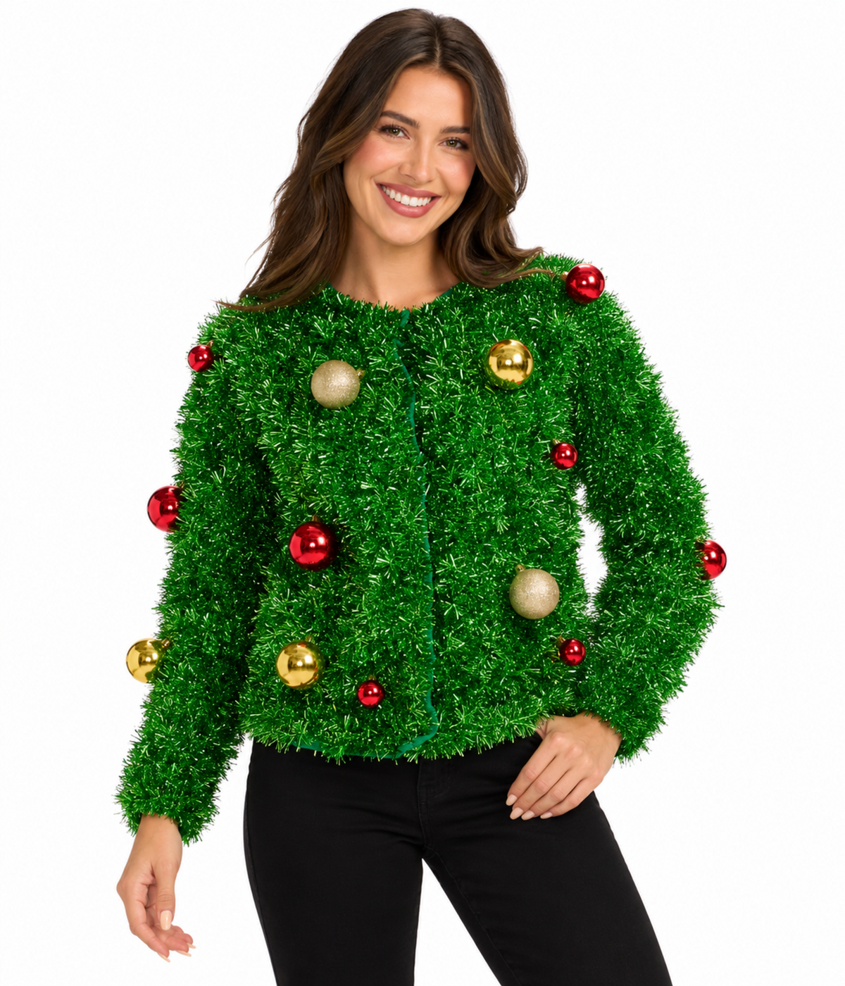 Women's Bristle Babe Ugly Christmas Cardigan Sweater