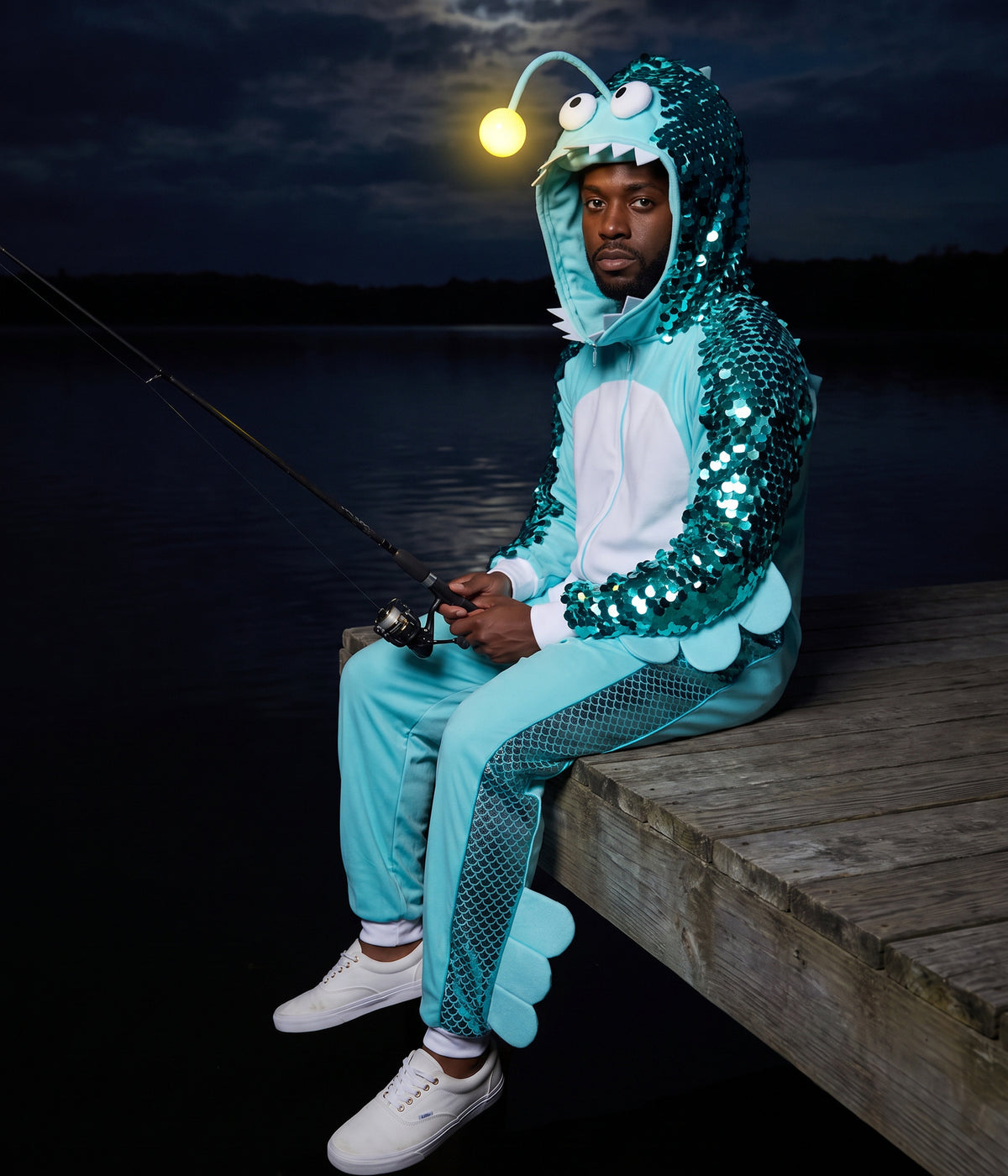 Men's Angler Fish Light Up Costume