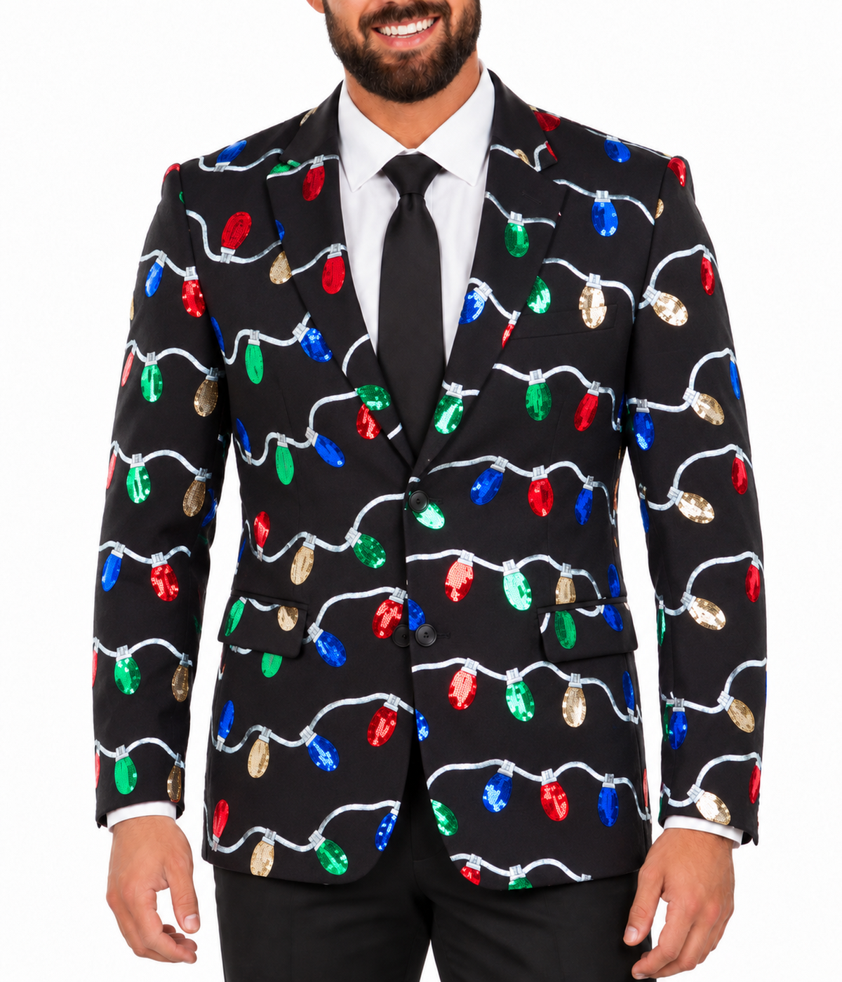 Men's Sequin Tangle Wrangler Blazer with Tie
