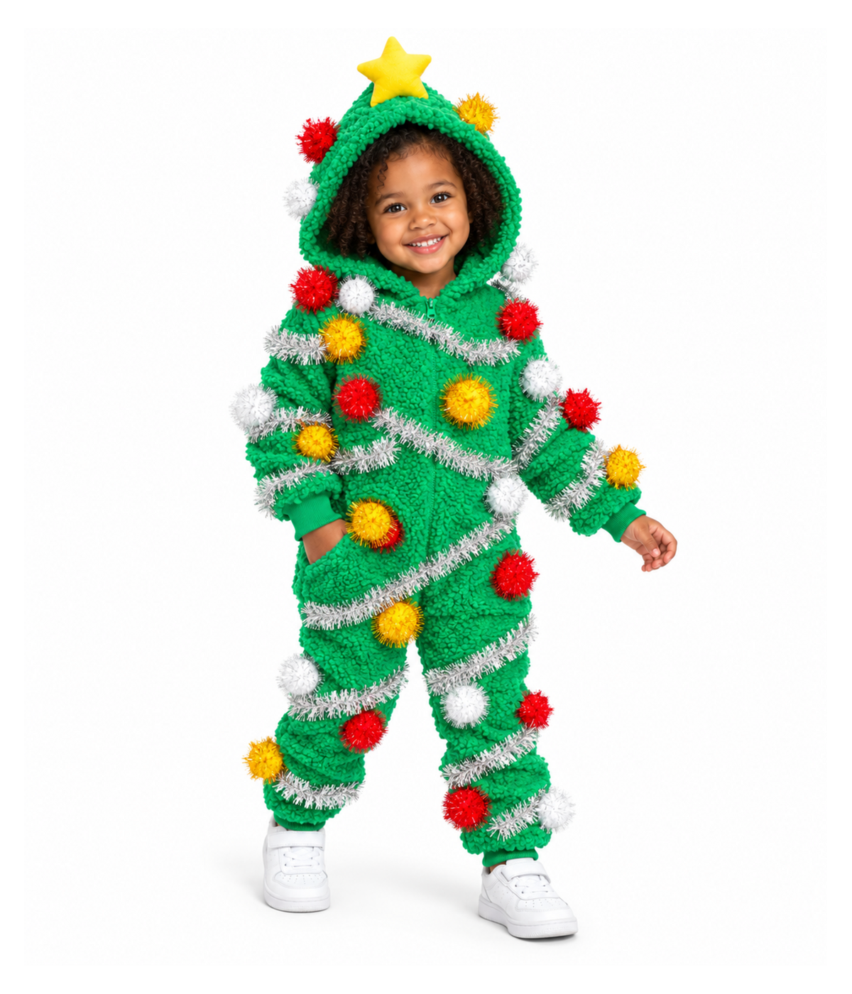 Toddler Girl's Oh Christmas Tree Jumpsuit