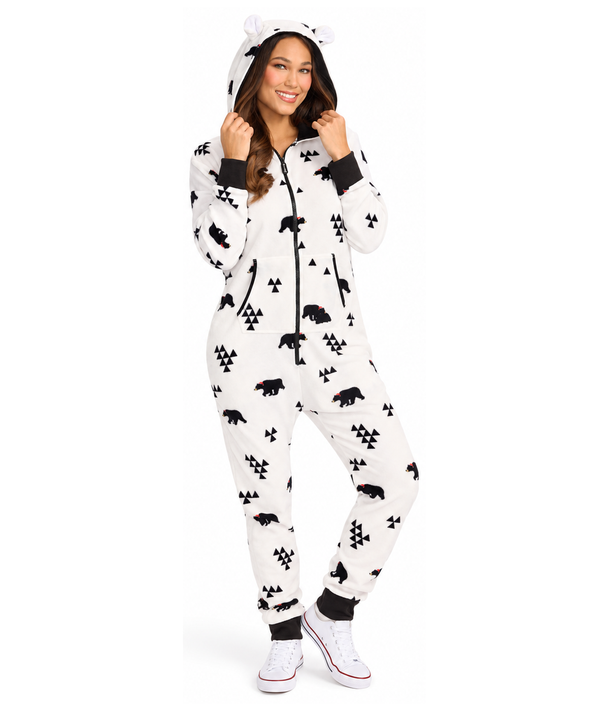 Women's Beary Christmas Jumpsuit