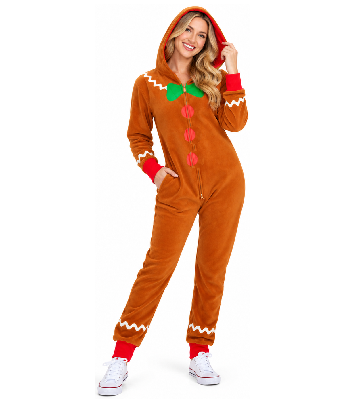 Women's Gingerbread Man Jumpsuit