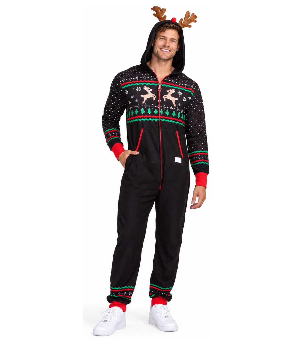 Men's Fair Isle Rudolph Jumpsuit