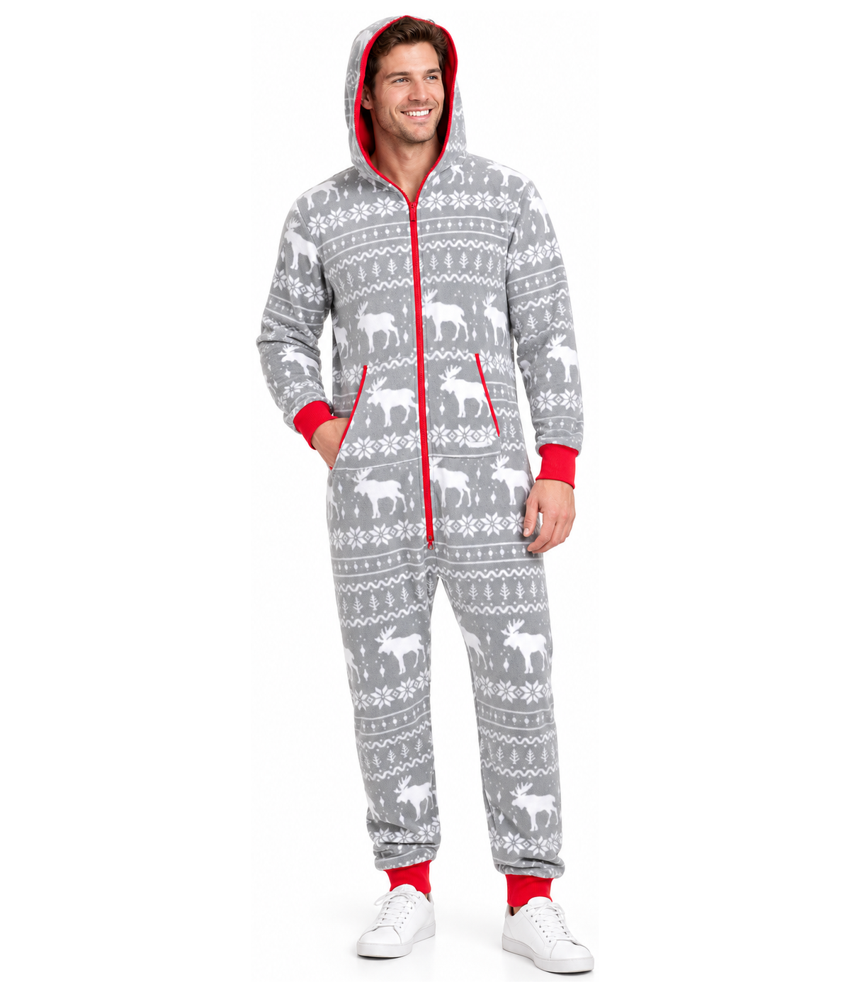 Men's Grey Moose Jumpsuit