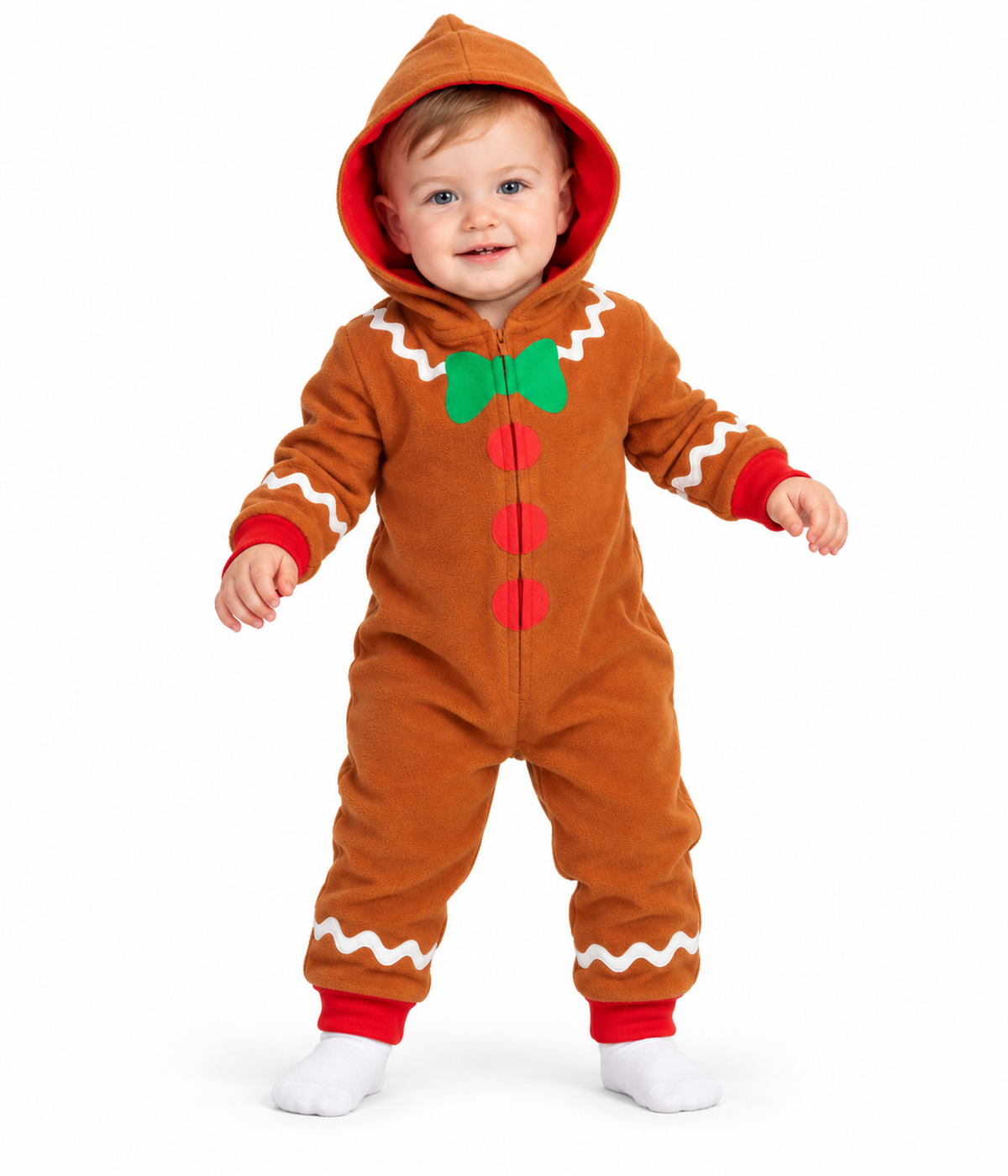Baby Boy's Gingerbread Jumpsuit
