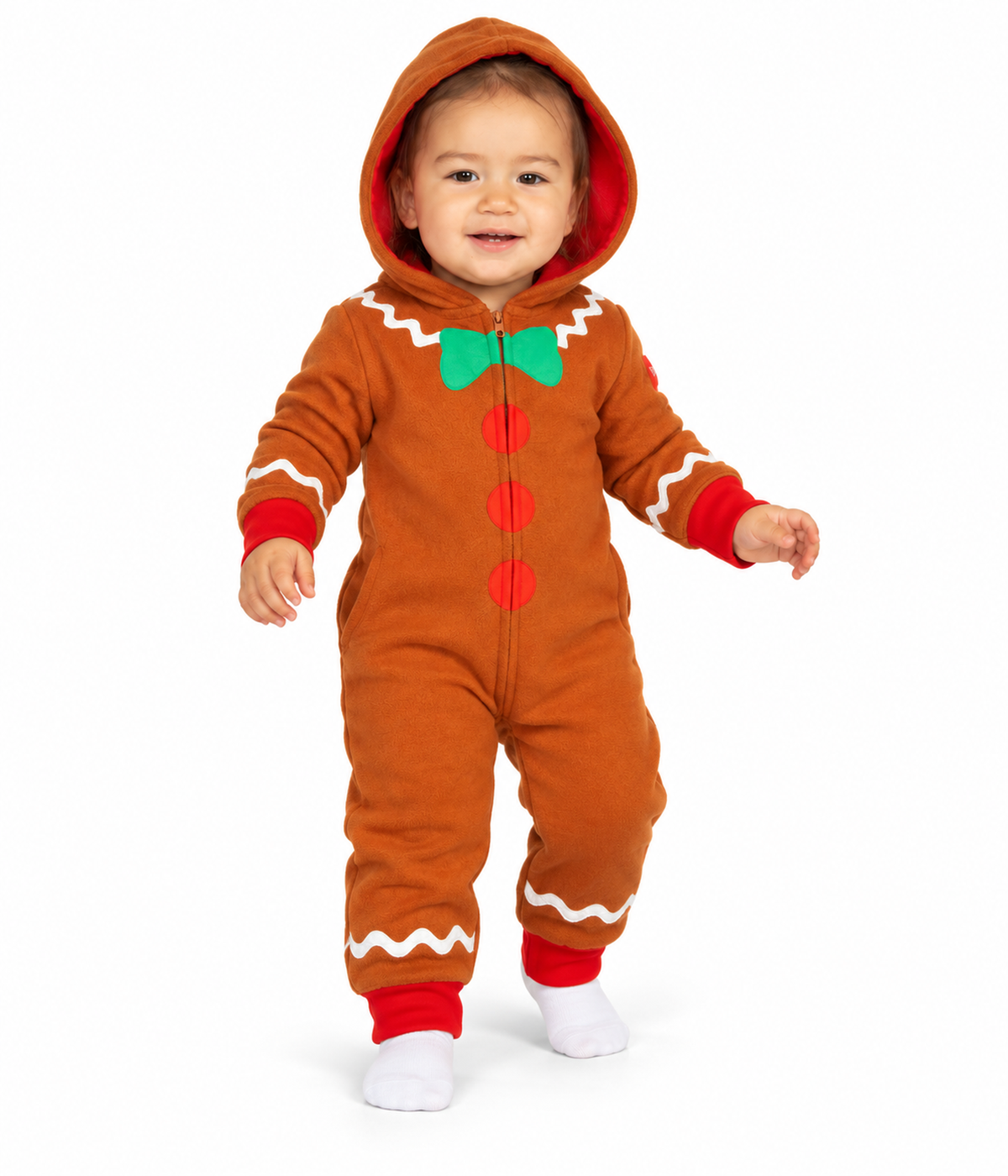 Baby Girl's Gingerbread Jumpsuit