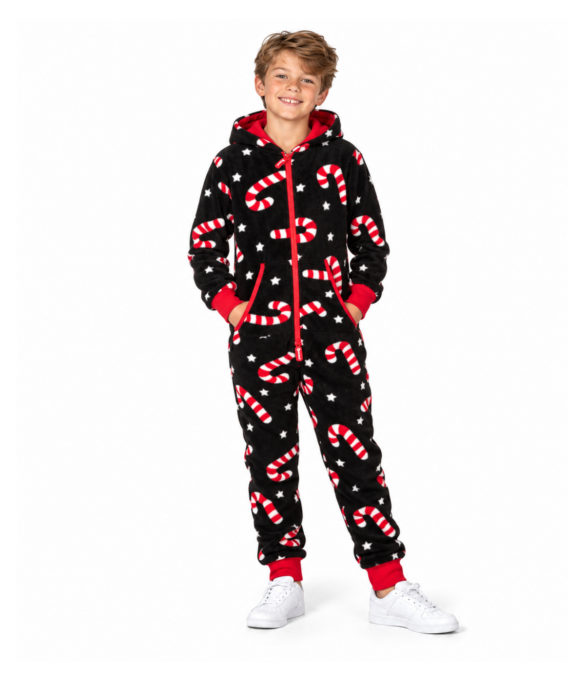 Boy's Candy Cane Lane Jumpsuit
