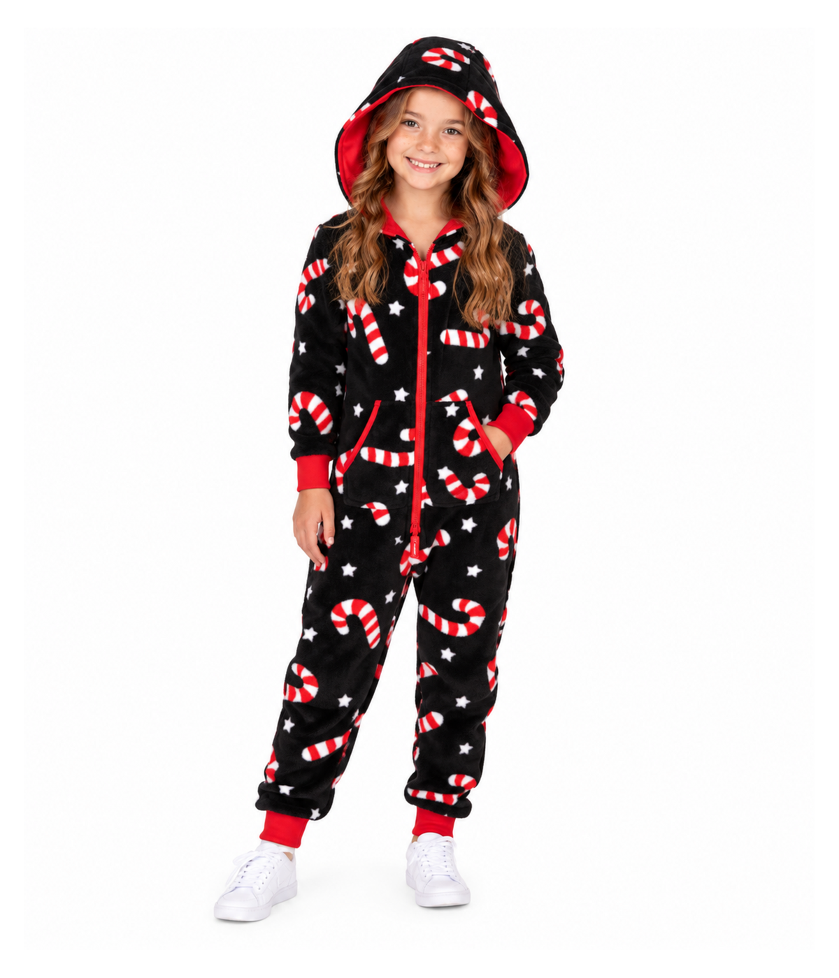 Girl's Candy Cane Lane Jumpsuit