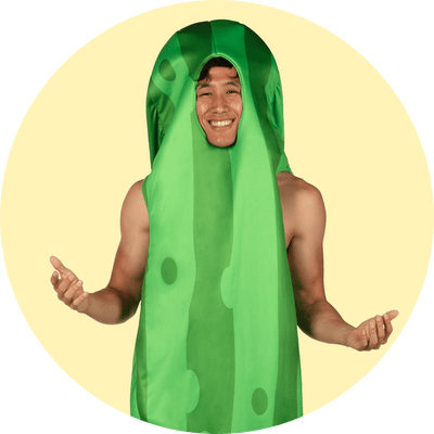 shop funny - image of model wearing mens pickle costume