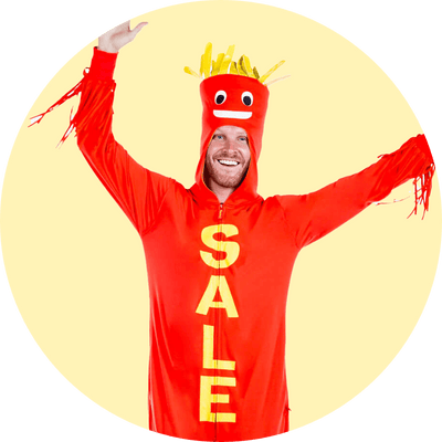 Tipsy Elves Men's Duck Movie Hockey Costume | Fun Halloween Adult Costume | High Strength & Durable Material | Green