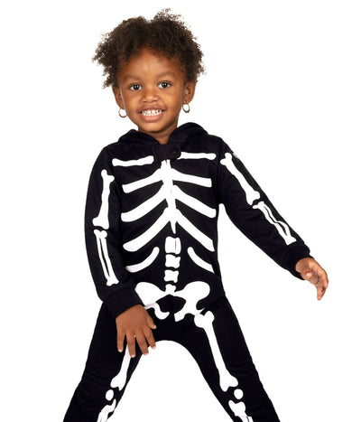 Toddler Girl's Skeleton Costume Image 2