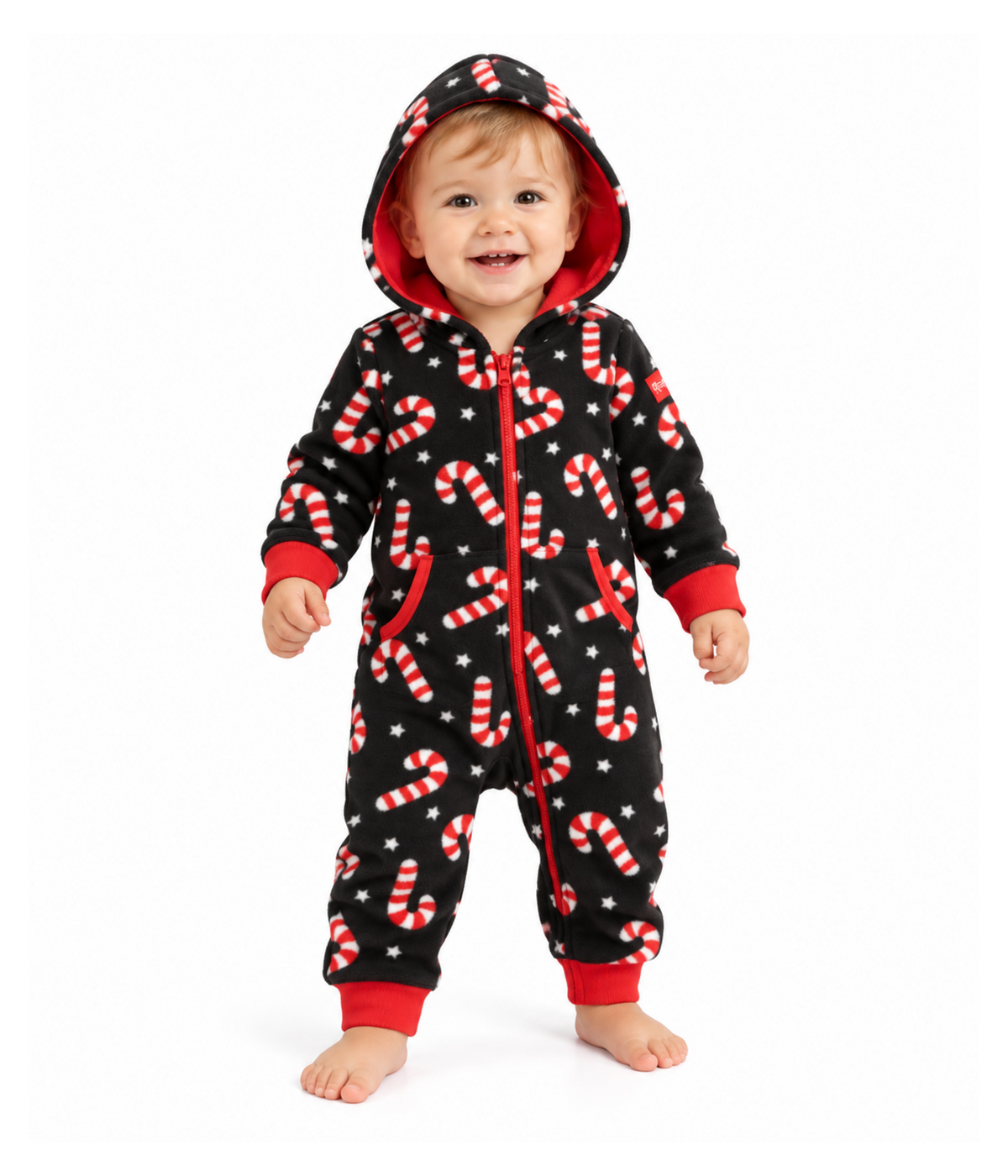 Baby Boy's Candy Cane Lane Jumpsuit Primary Image