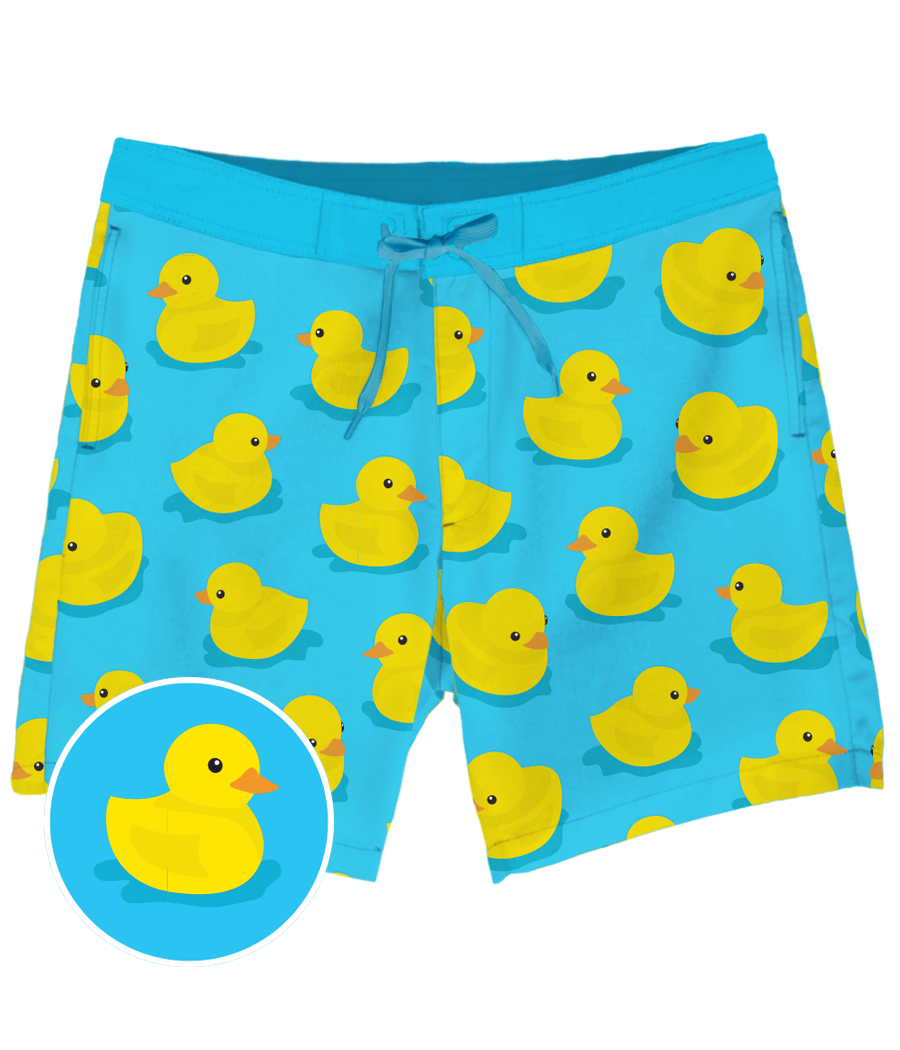Rubber Ducky Board Shorts: Men's Summer Outfits | Tipsy Elves
