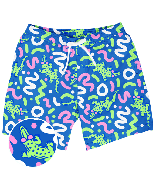 Men's Swim Trunks - Camo Leaves - Dark Green – Heron's Loft®