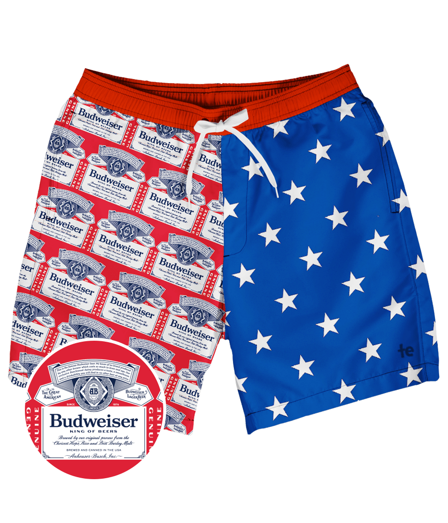 Crack a Cold Wave Budweiser Swim Trunks