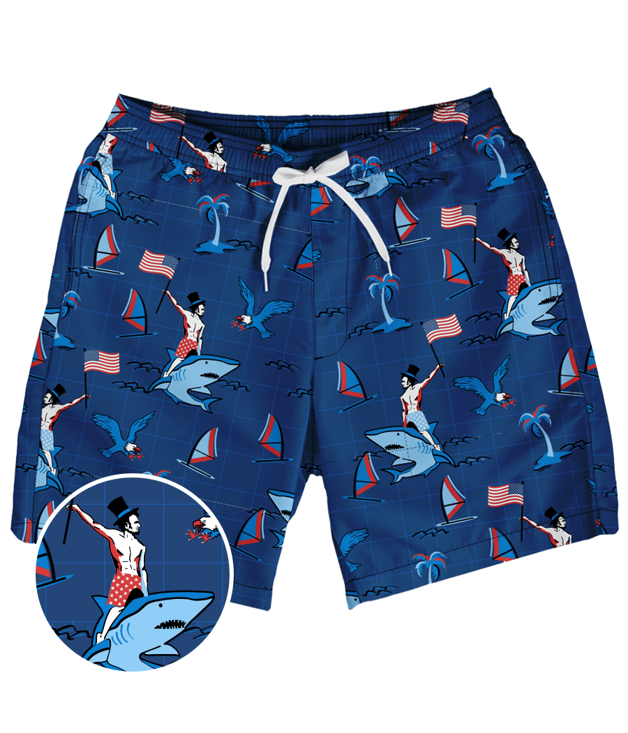 Fin Riding Founder Stretch Swim Trunks