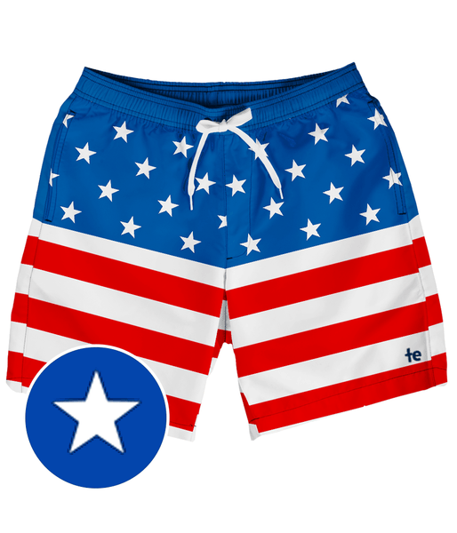 Baby boy american flag swim trunks clearance