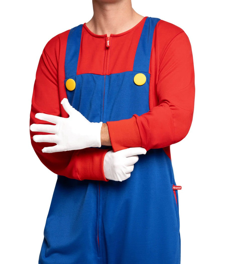 Men's Super Plumber Costume Image 3