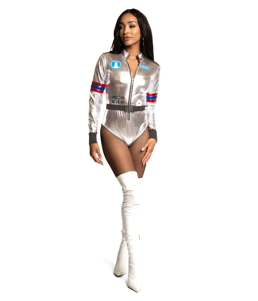 Womens Astronaut Costume White Space Suit Costume For Women