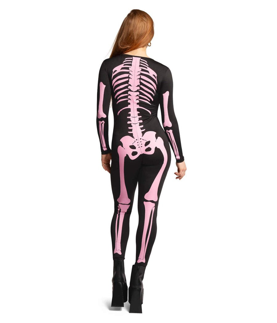 Pink Skeleton Bodysuit Costume Image 2