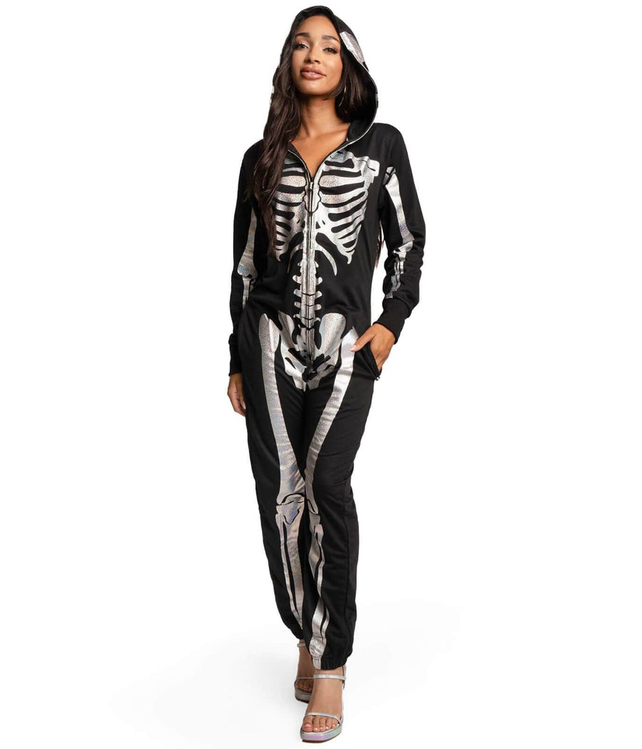 Women's Shimmer Skeleton Costume