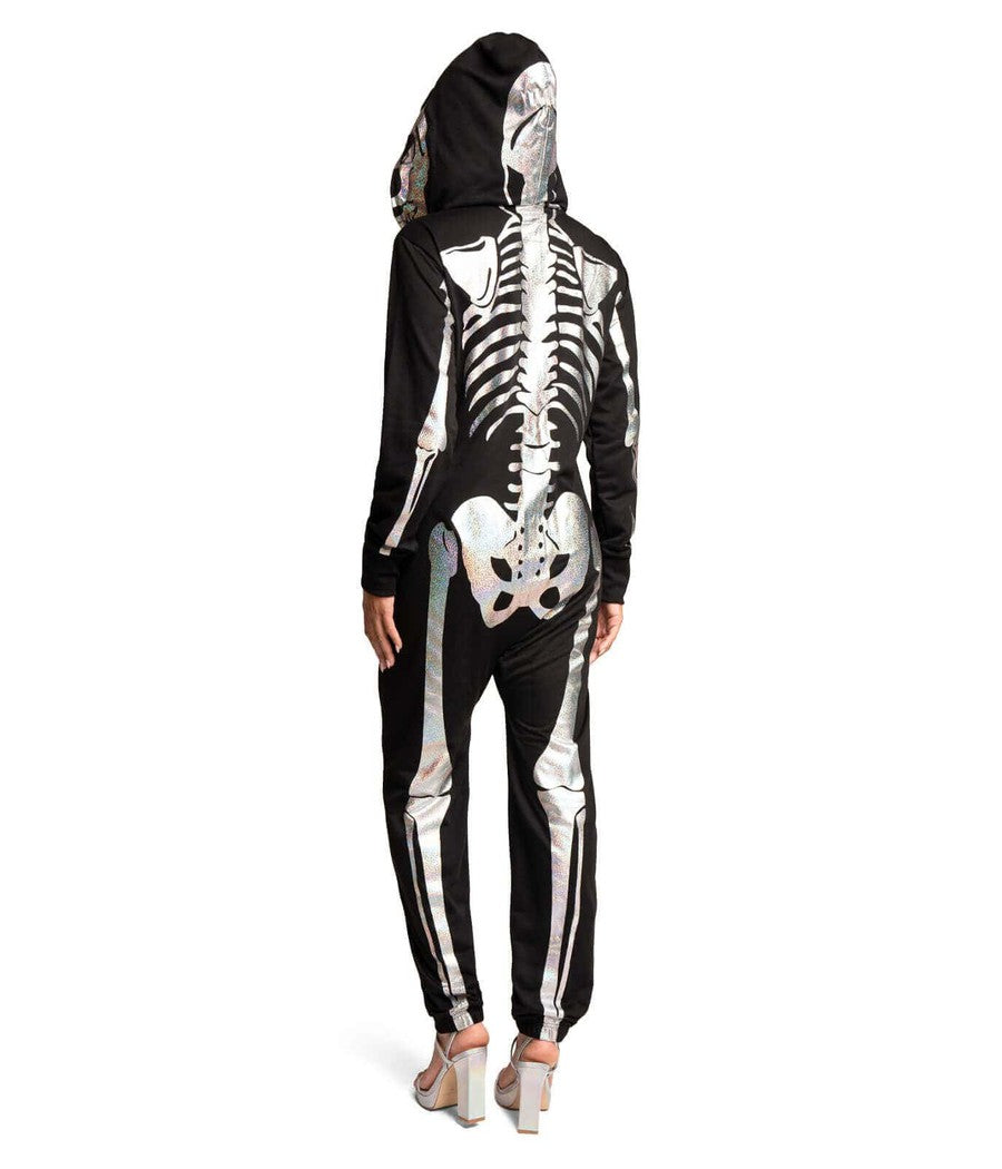 Women's Shimmer Skeleton Costume Image 2