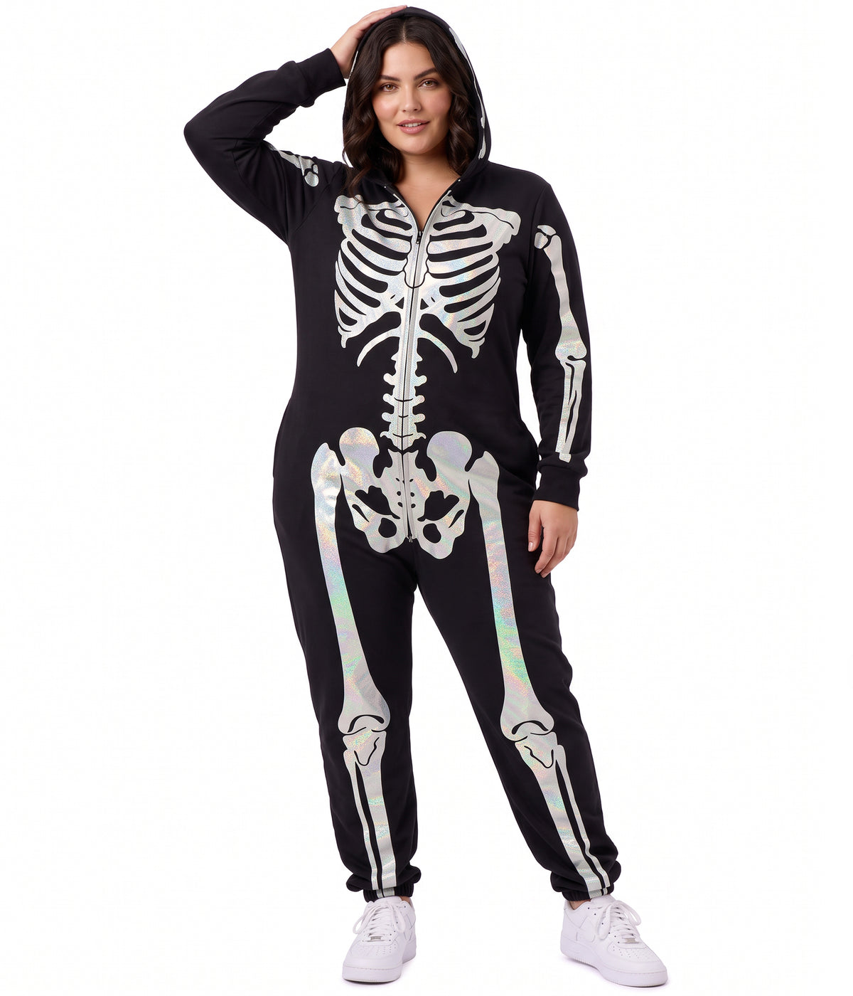 Women's Shimmer Skeleton Costume