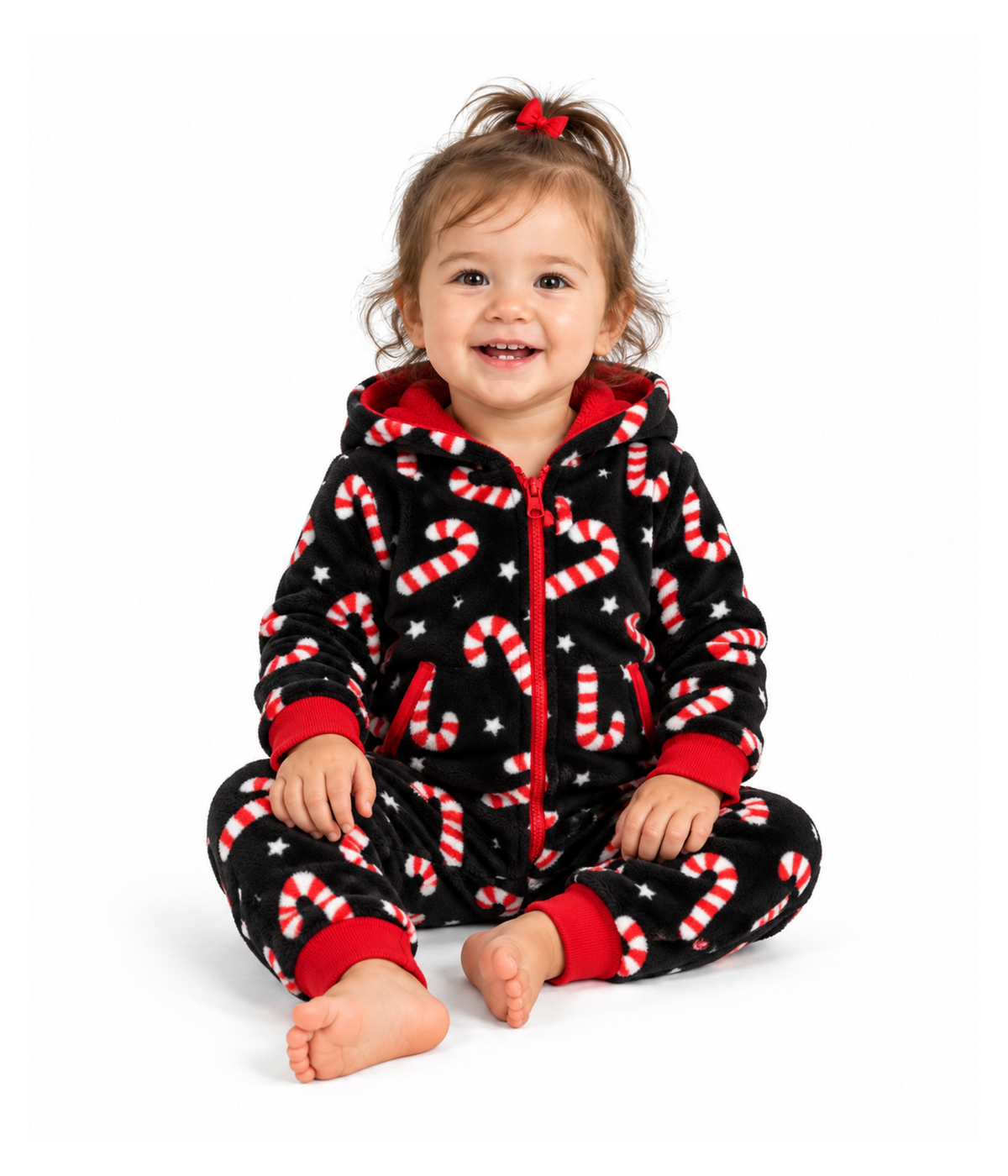 Baby Girl's Candy Cane Lane Jumpsuit