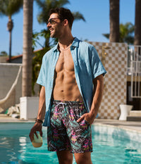 Piggle Wiggle Stretch Swim Trunks - 7.5" Inseam