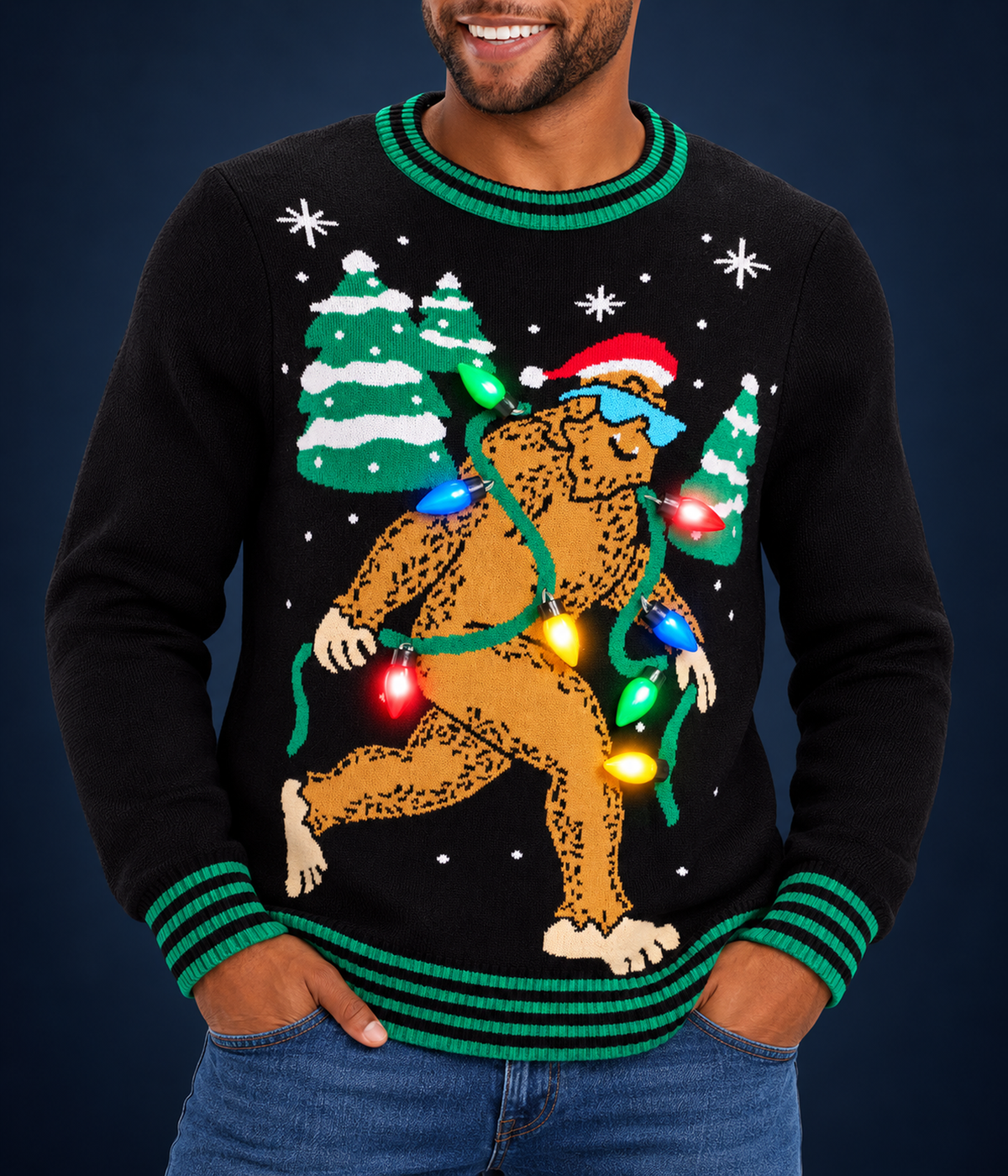 Men's Lit Legend Light Up Ugly Christmas Sweater