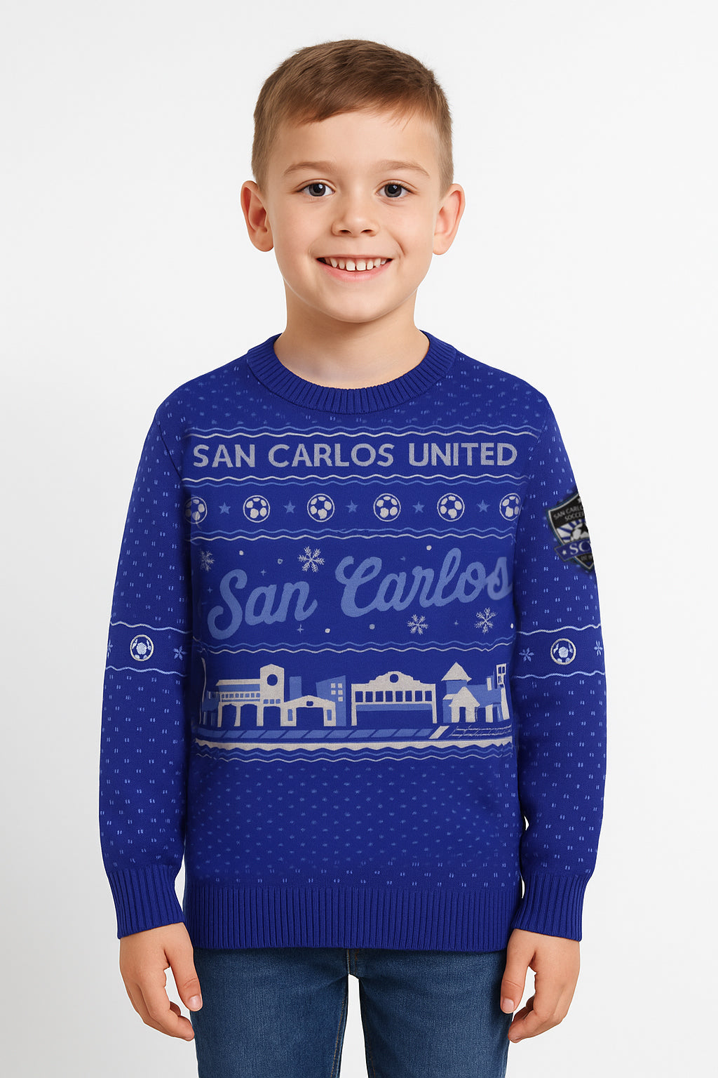 Kids San Carlos United Holiday Knit Sweater