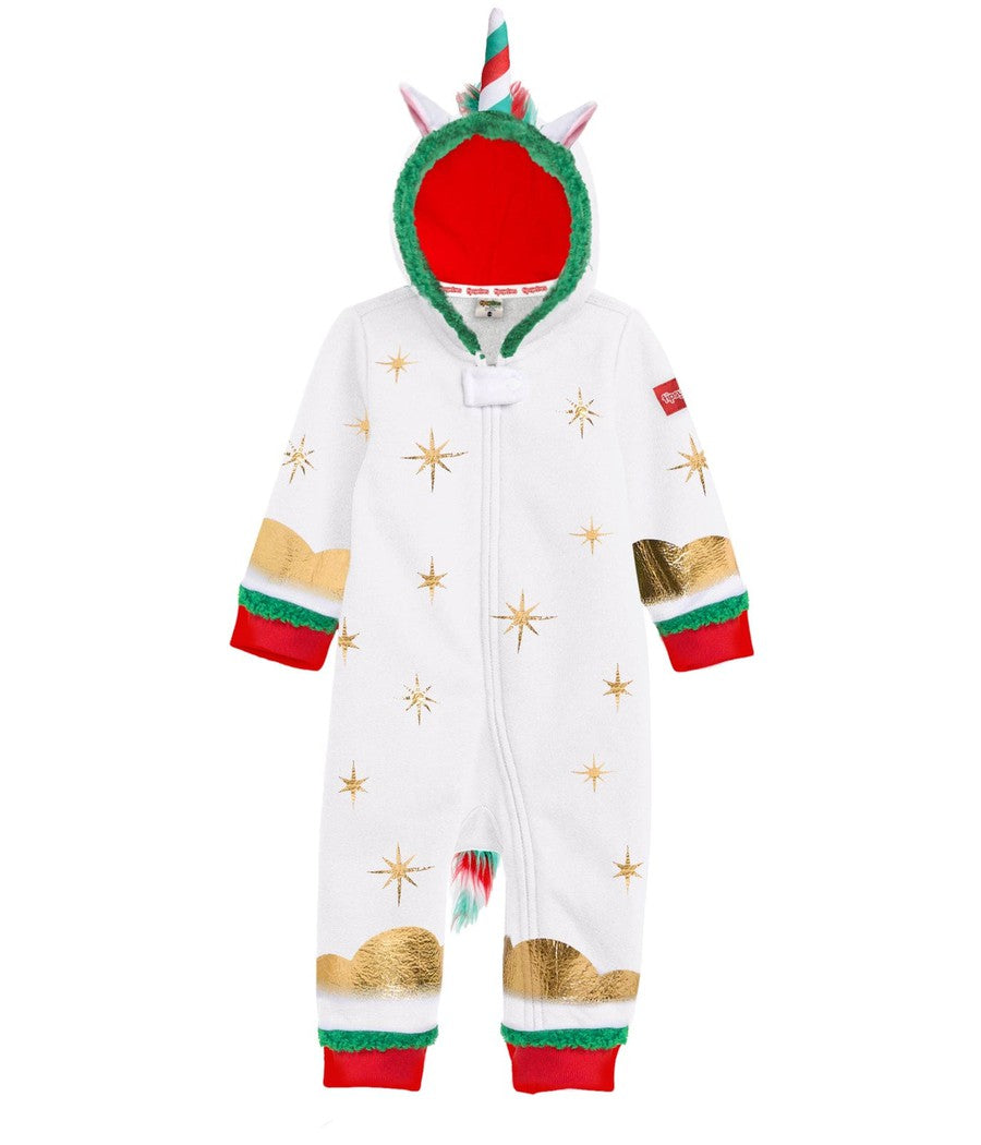 Baby Girl's Festive Fantasy Unicorn Jumpsuit Image 3