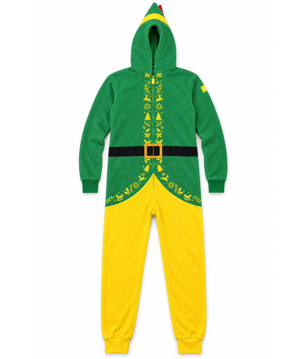 Women's Buddy the Elf Jumpsuit with Elf Hat Hood