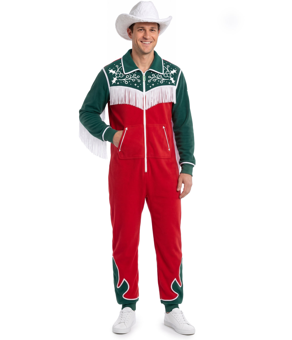 Men's Christmas Cowboy Jumpsuit