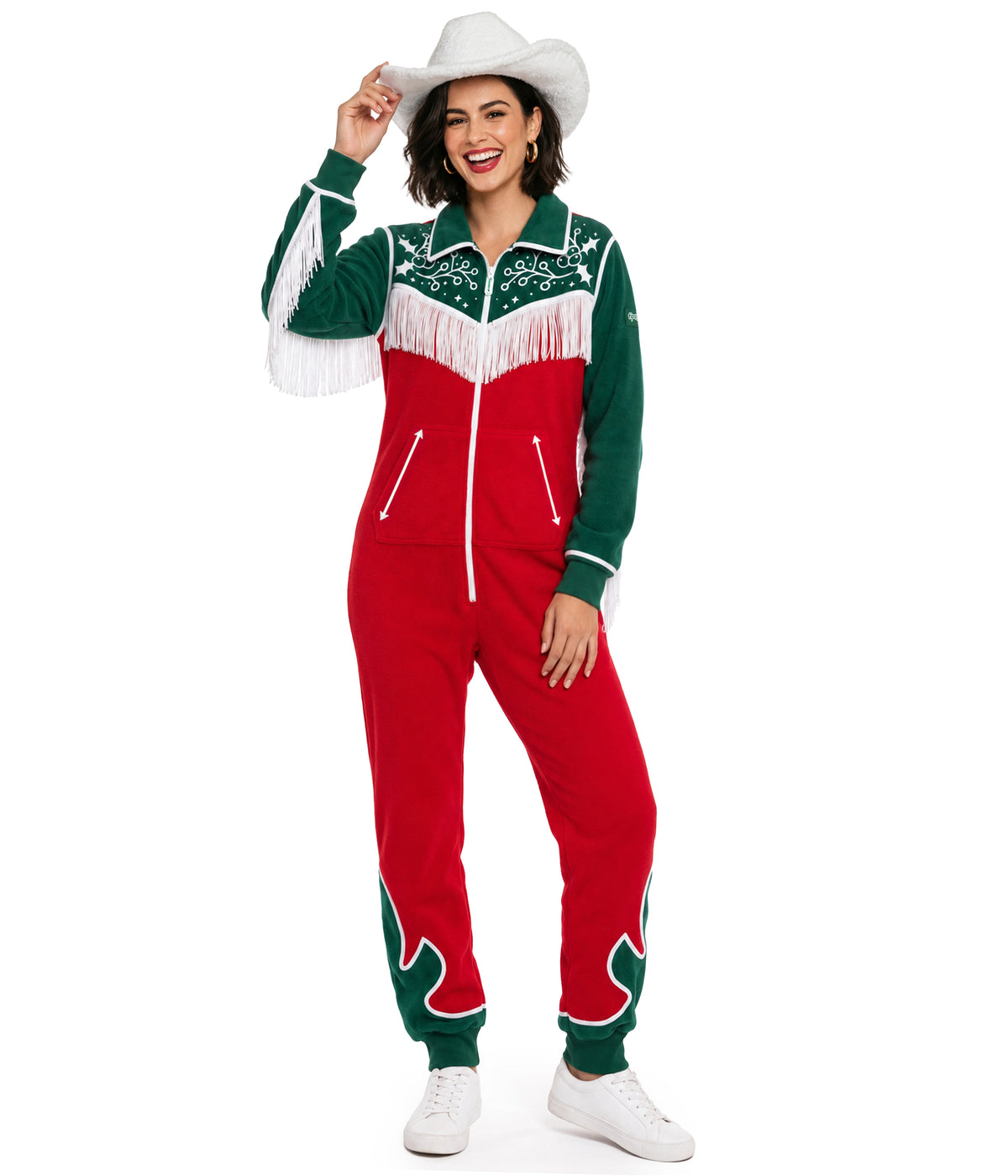 Women's Christmas Cowgirl Jumpsuit
