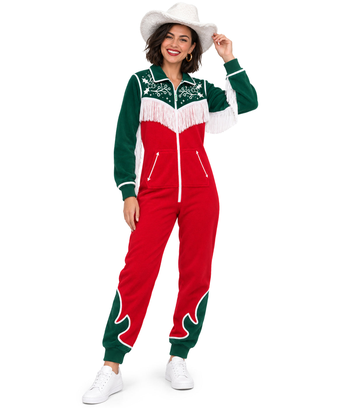 Women's Christmas Cowgirl Jumpsuit