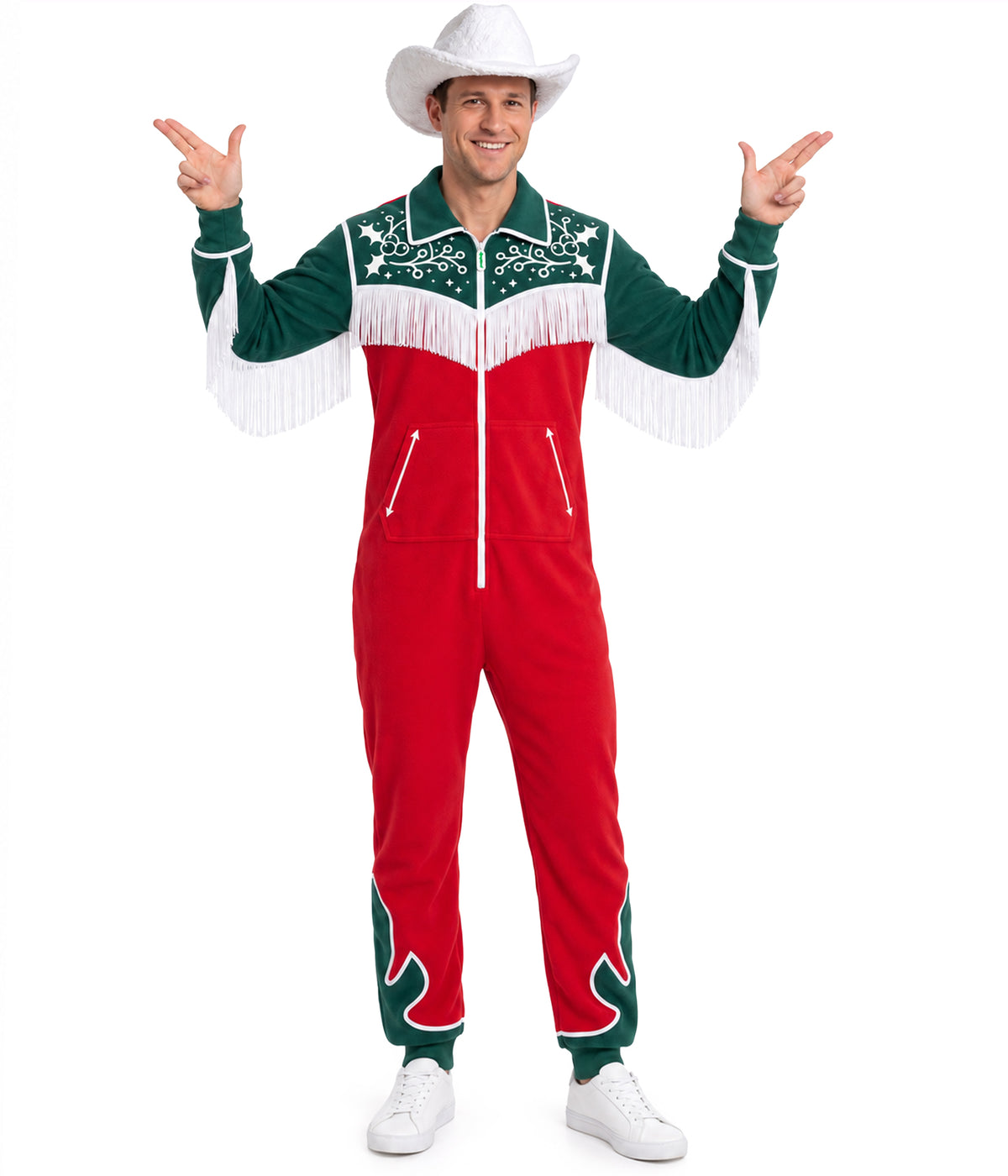 Men's Christmas Cowboy Jumpsuit
