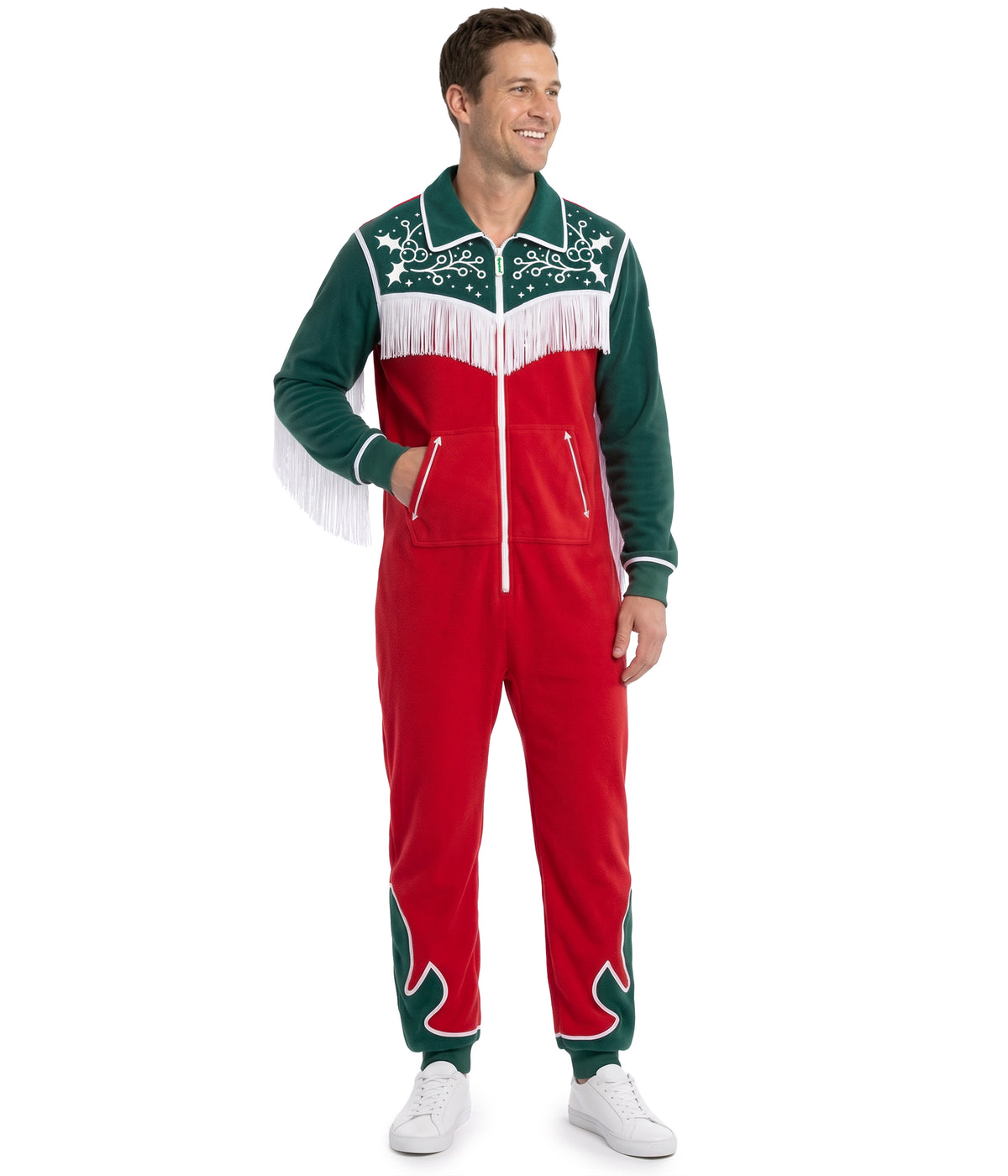 Men's Christmas Cowboy Jumpsuit