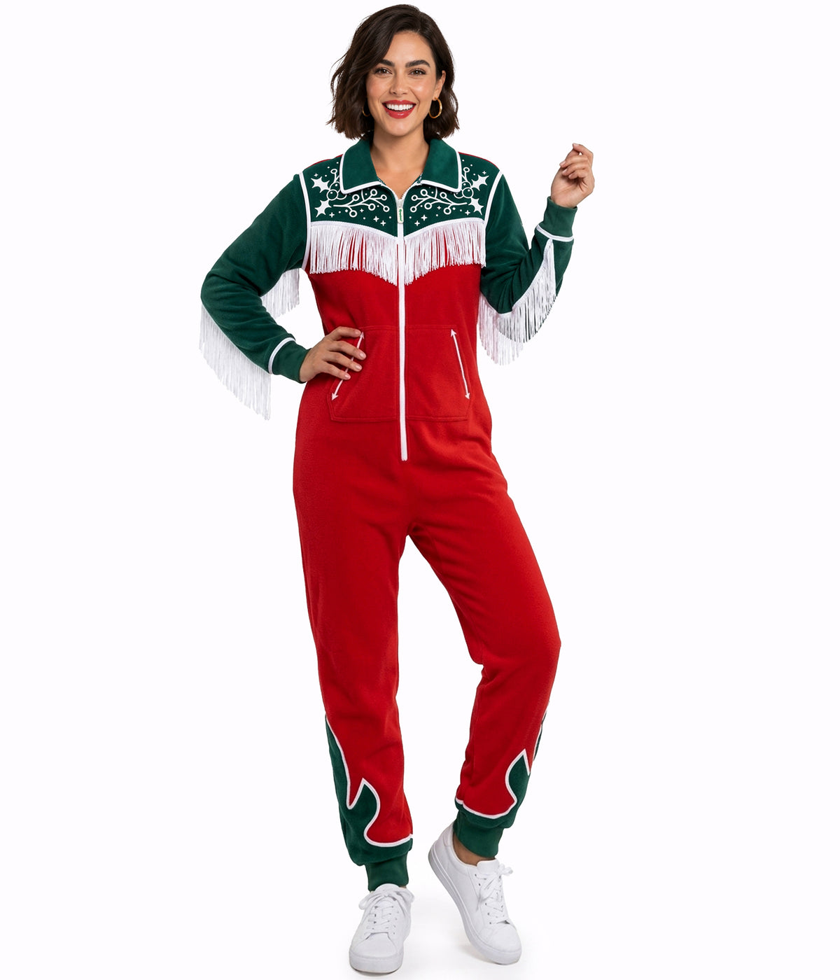 Women's Christmas Cowgirl Jumpsuit