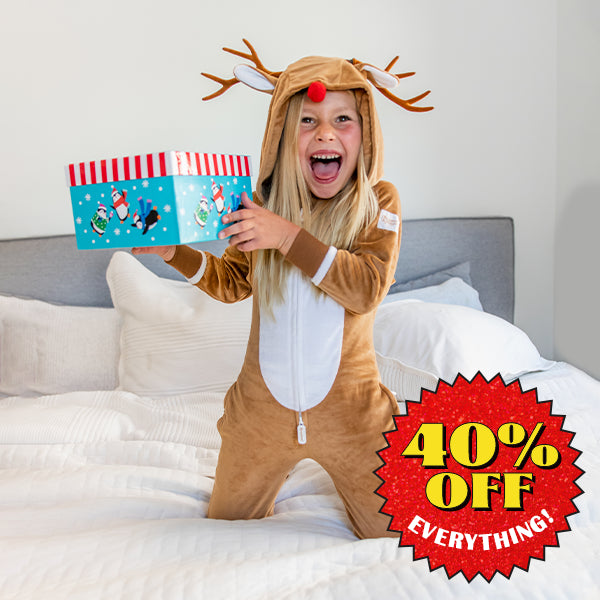 shop kids + baby - girl's reindeer jumpsuit