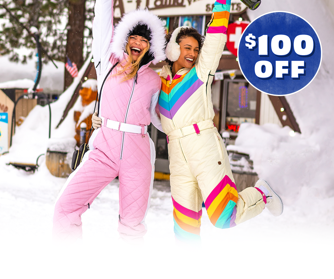 shop womens snow suits - image of two women wearing snow suits